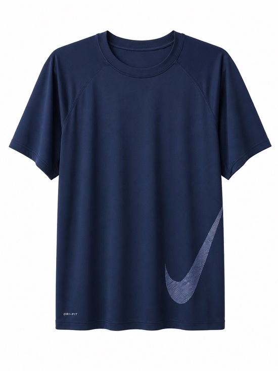 Nike Other - NIKE DRI-FIT,LARGE SIDE LOGO,DARK BLUE, SHORT SLEEVE,SPORT T-SHIRT.SIZE-…